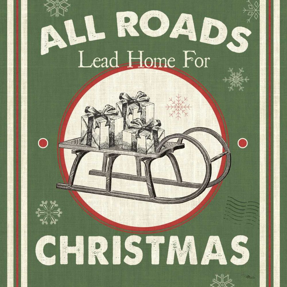 Farmhouse Holiday II Color art print by Pela Studio for $57.95 CAD