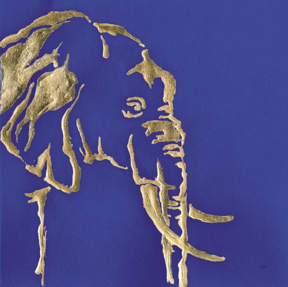 Gilded Elephant Indigo art print by Chris Paschke for $57.95 CAD