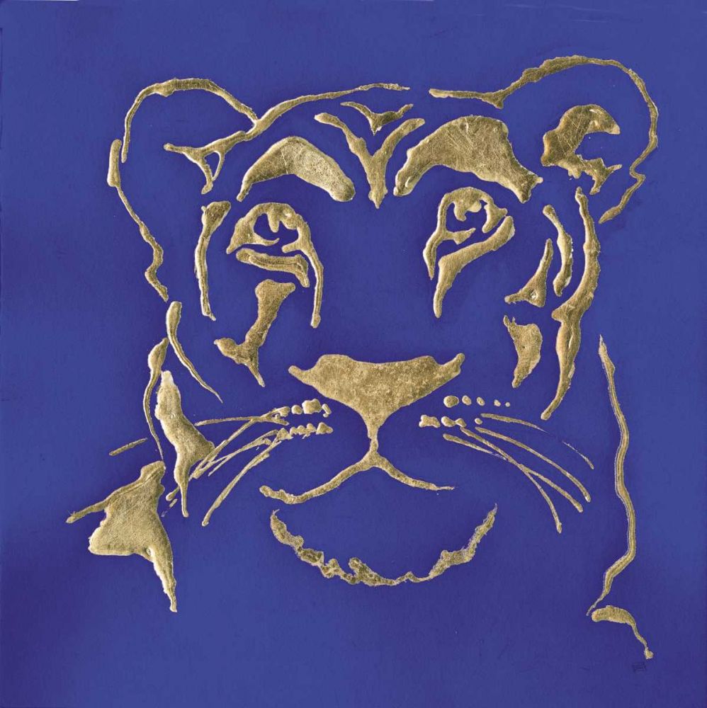 Gilded Lioness Indigo art print by Chris Paschke for $57.95 CAD