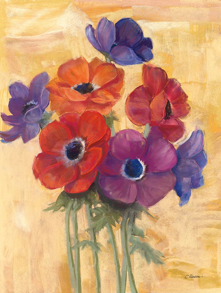 Anemone Bouquet II art print by Carol Rowan for $57.95 CAD
