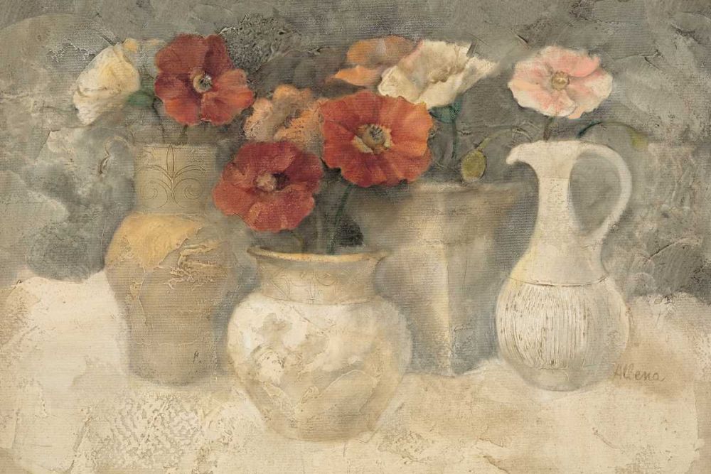 Poppies in White art print by Albena Hristova for $57.95 CAD