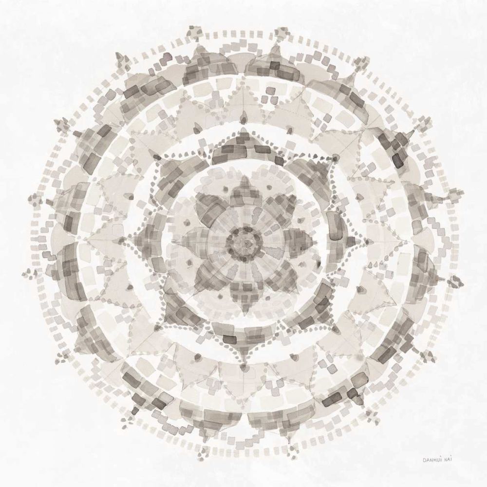 Neutral Mandala art print by Danhui Nai for $57.95 CAD