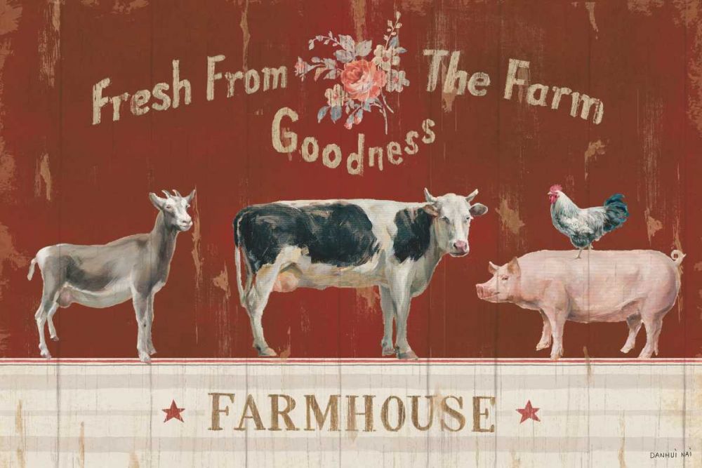 Farm Patchwork II art print by Danhui Nai for $57.95 CAD