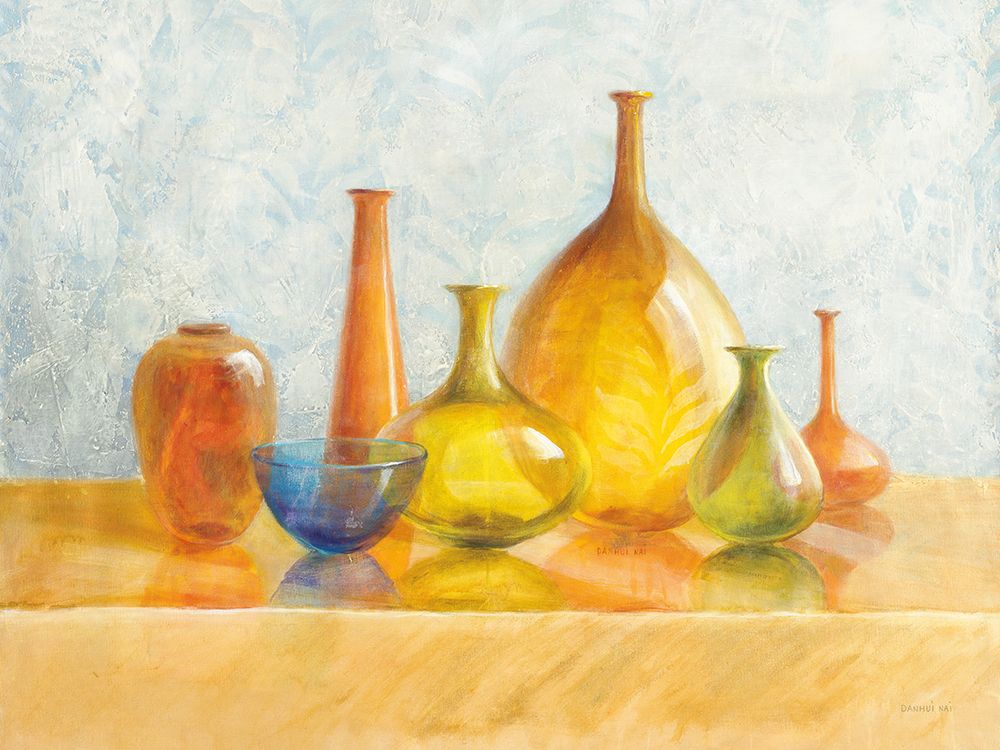 Colorful Glass Vessels v2 art print by Danhui Nai for $57.95 CAD