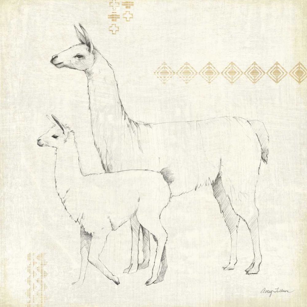 Llama Land X art print by Avery Tillmon for $57.95 CAD