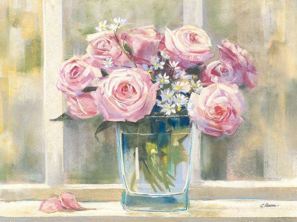 Pale Pink Roses art print by Carol Rowan for $57.95 CAD