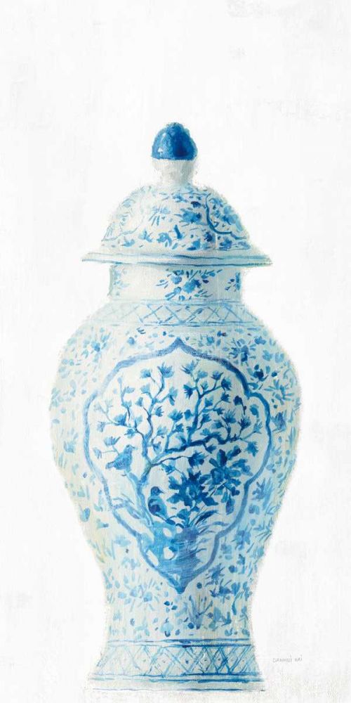 Ginger Jar I on White Crop art print by Danhui Nai for $57.95 CAD