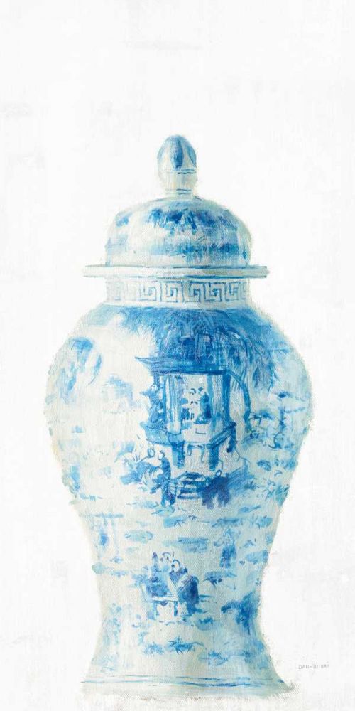Ginger Jar II on White Crop art print by Danhui Nai for $57.95 CAD