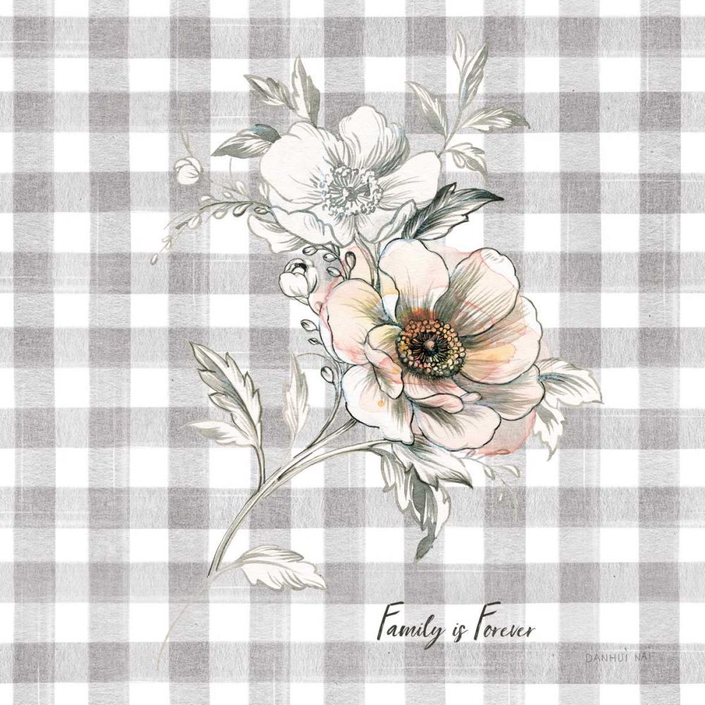Sketchbook Garden VII Checker Family art print by Danhui Nai for $57.95 CAD