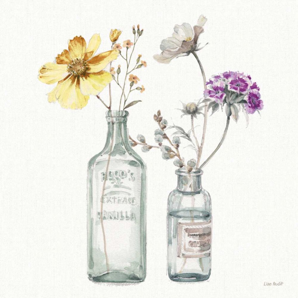 A Country Weekend X v2 Yellow Purple art print by Lisa Audit for $57.95 CAD