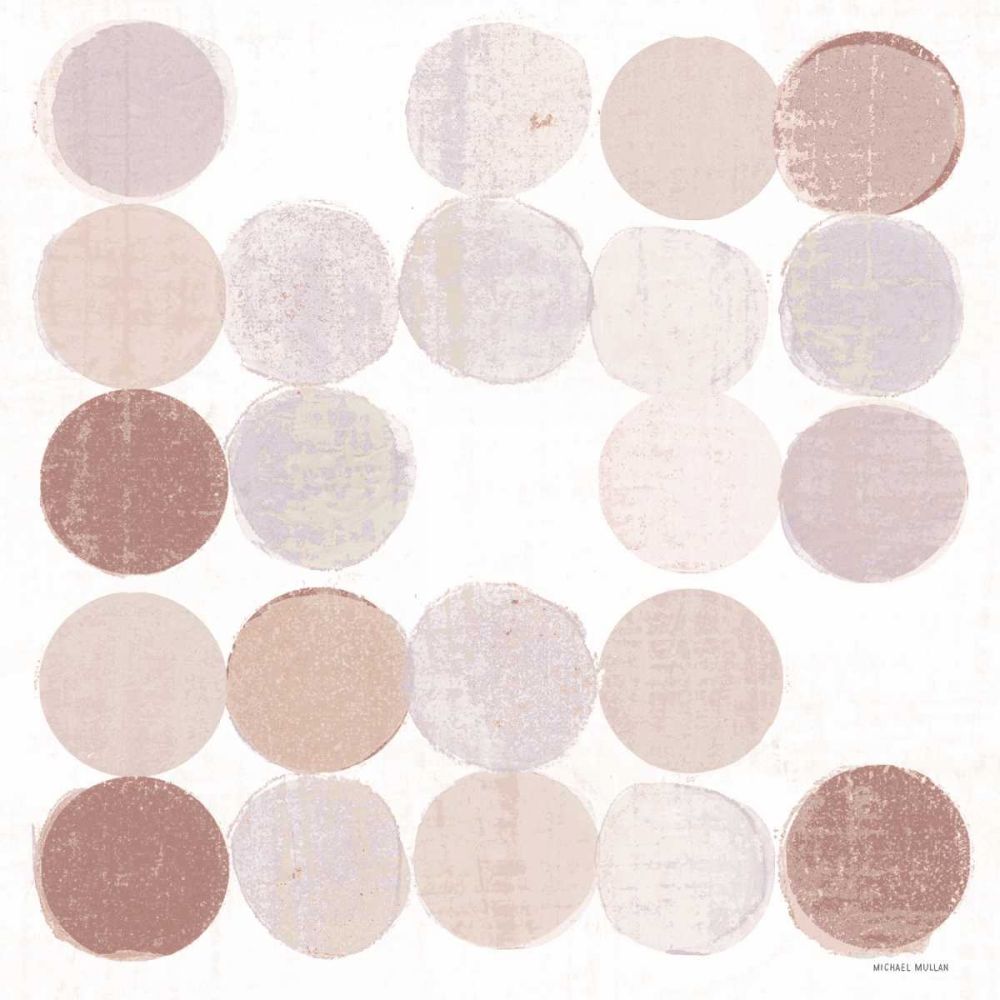 Dots II Square I Blush art print by Michael Mullan for $57.95 CAD