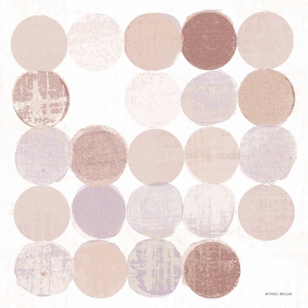 Dots II Square II Blush art print by Michael Mullan for $57.95 CAD