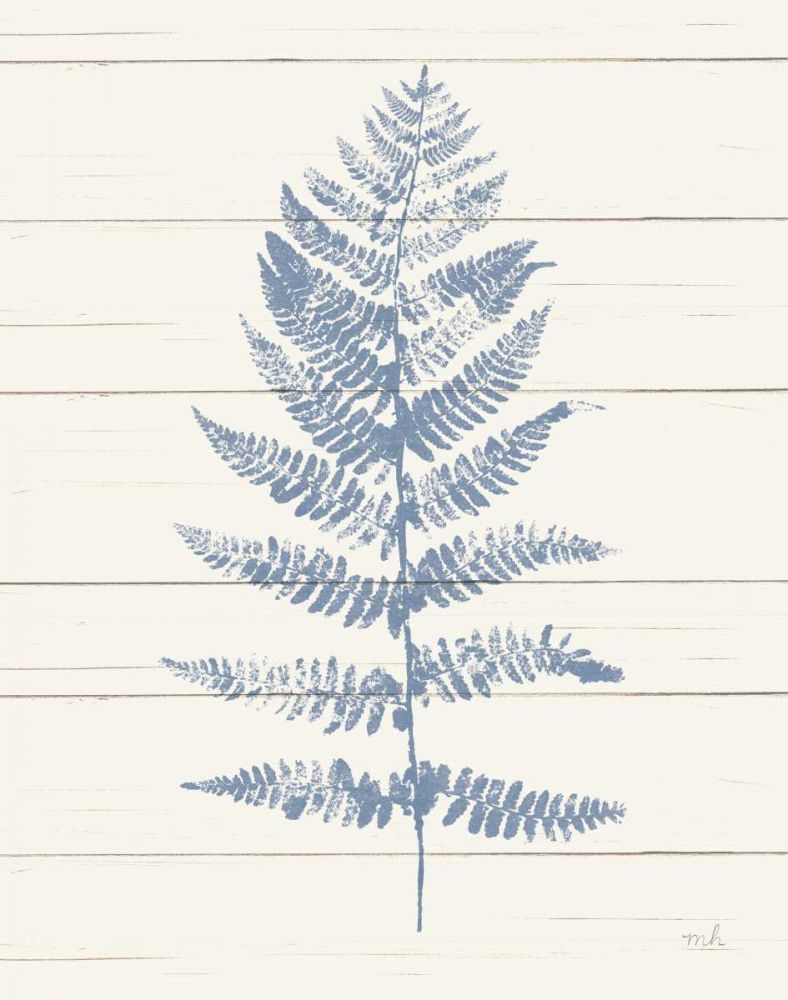 Fern Print II Blue Crop art print by Moira Hershey for $57.95 CAD