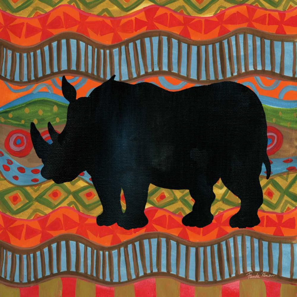 African Animal IV art print by Farida Zaman for $57.95 CAD