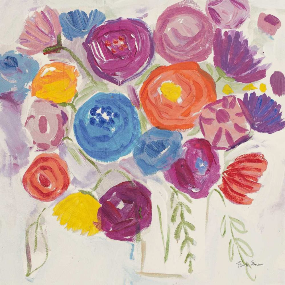 Delicate Flair I Pastel art print by Farida Zaman for $57.95 CAD