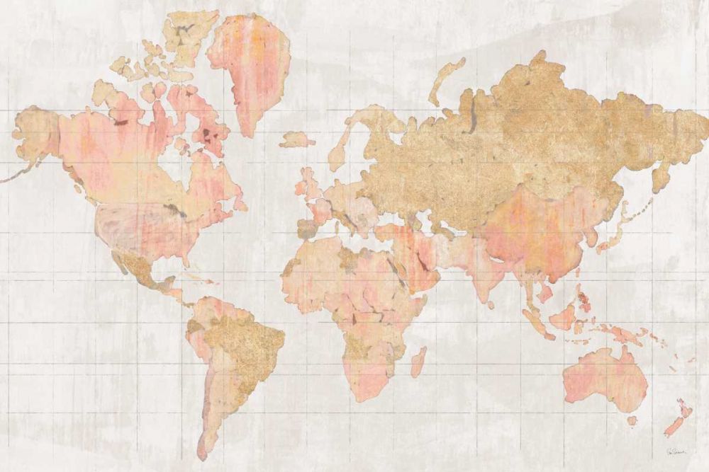 Across the World v5 Champagne art print by Sue Schlabach for $57.95 CAD