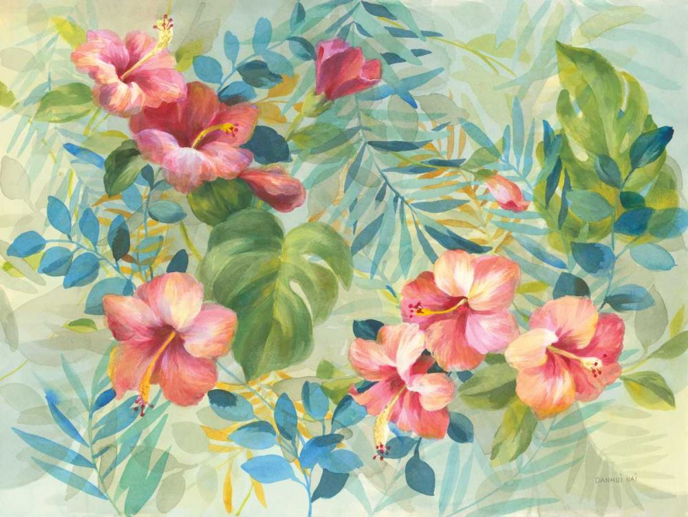 Hibiscus Garden art print by Danhui Nai for $57.95 CAD