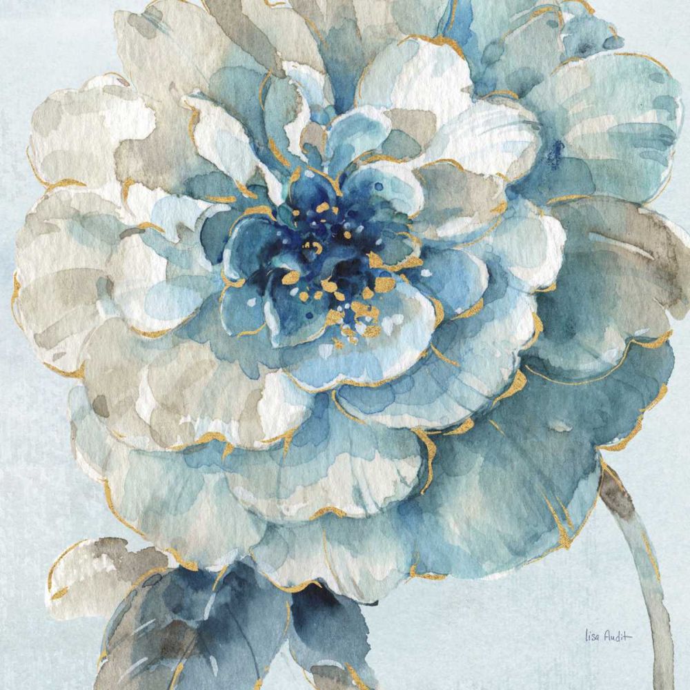 Indigold VII Light Blue art print by Lisa Audit for $57.95 CAD