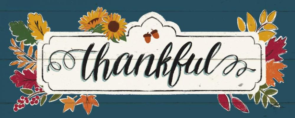 Thankful IV Blue art print by Janelle Penner for $57.95 CAD