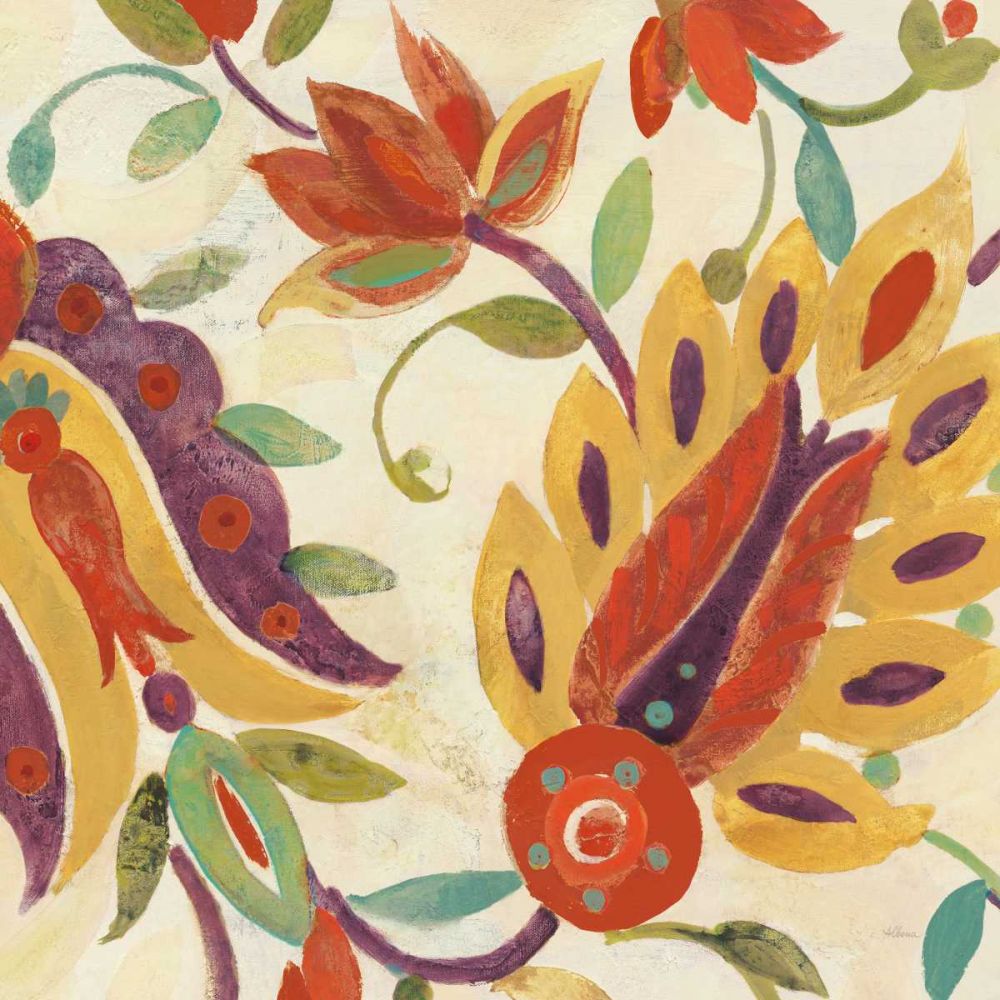 Two Step Spice and Purple v2 Crop art print by Albena Hristova for $57.95 CAD