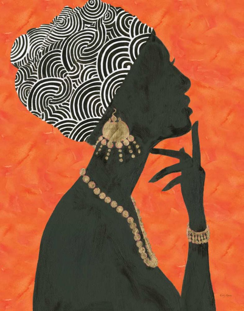 Graceful Majesty I Orange art print by Emily Adams for $57.95 CAD