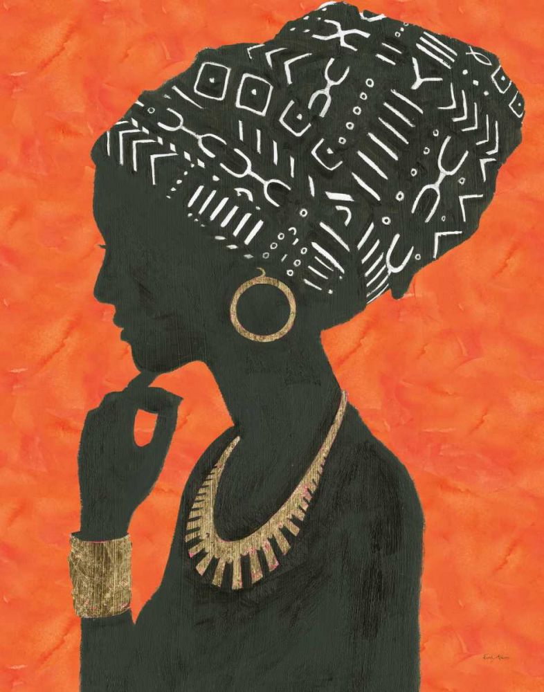 Graceful Majesty II Orange art print by Emily Adams for $57.95 CAD