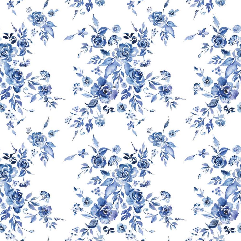 Delft Delight Pattern I art print by Kristy Rice for $57.95 CAD