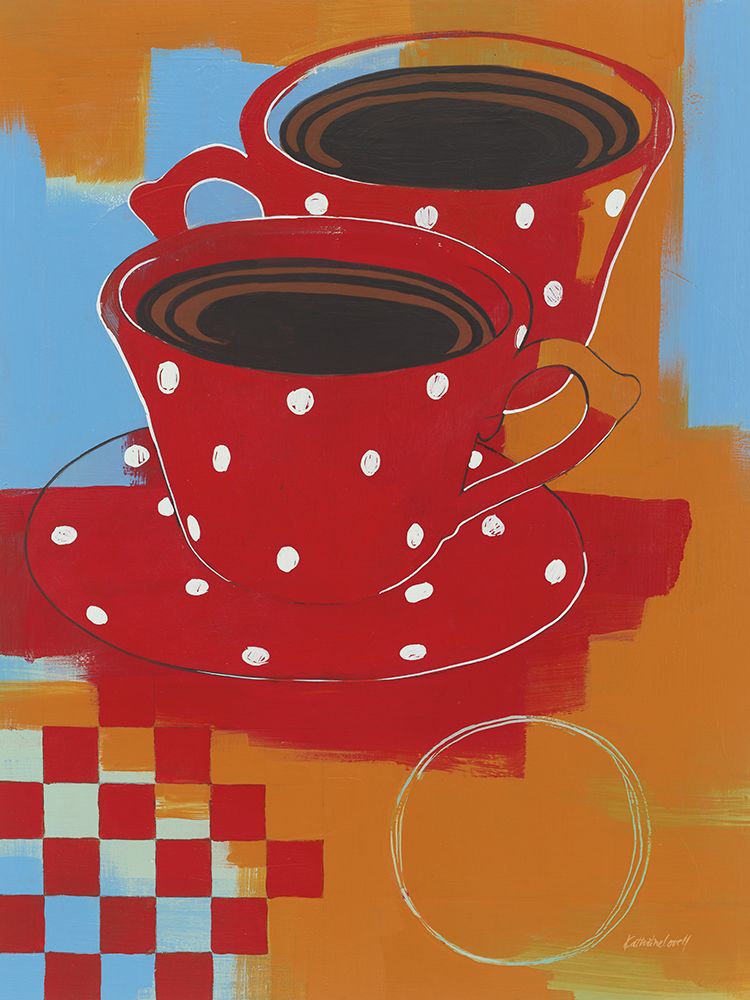 Two Red Cups art print by Kathrine Lovell for $57.95 CAD
