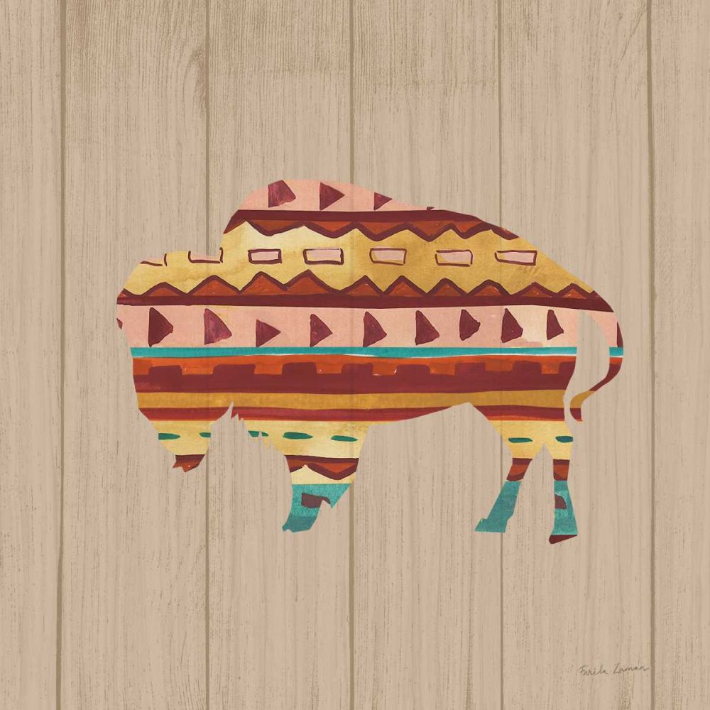 Southwestern Vibes II on Walnut art print by Farida Zaman for $57.95 CAD