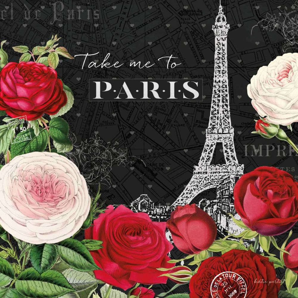 Rouge Paris III Black art print by Katie Pertiet for $57.95 CAD