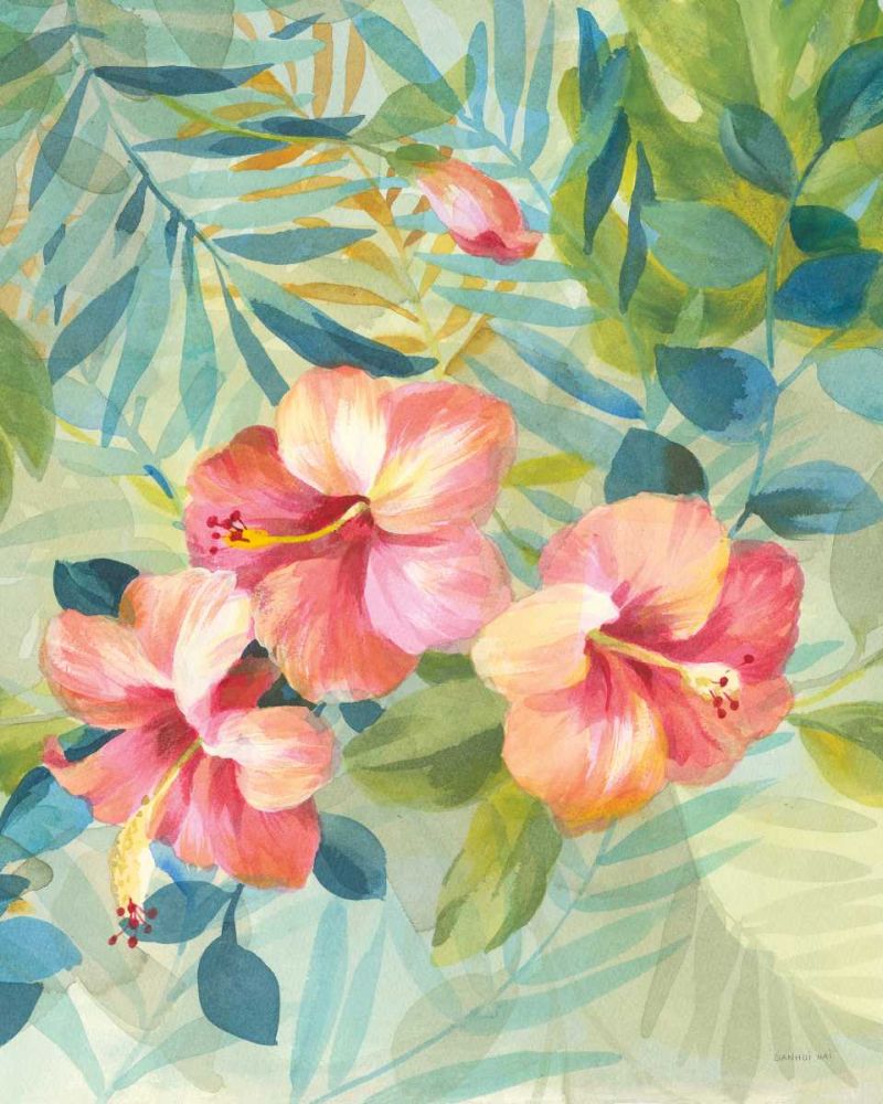 Hibiscus Garden III art print by Danhui Nai for $57.95 CAD