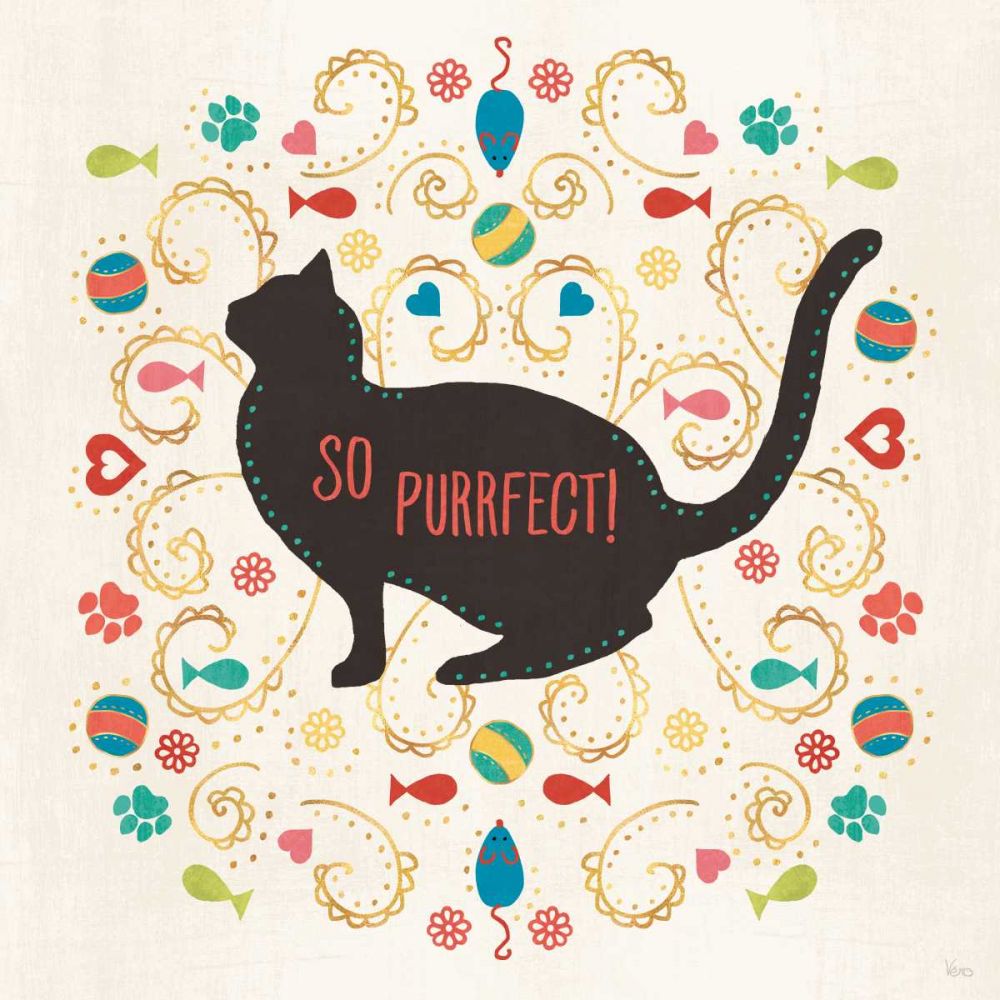 Otomi Cats III art print by Veronique Charron for $57.95 CAD