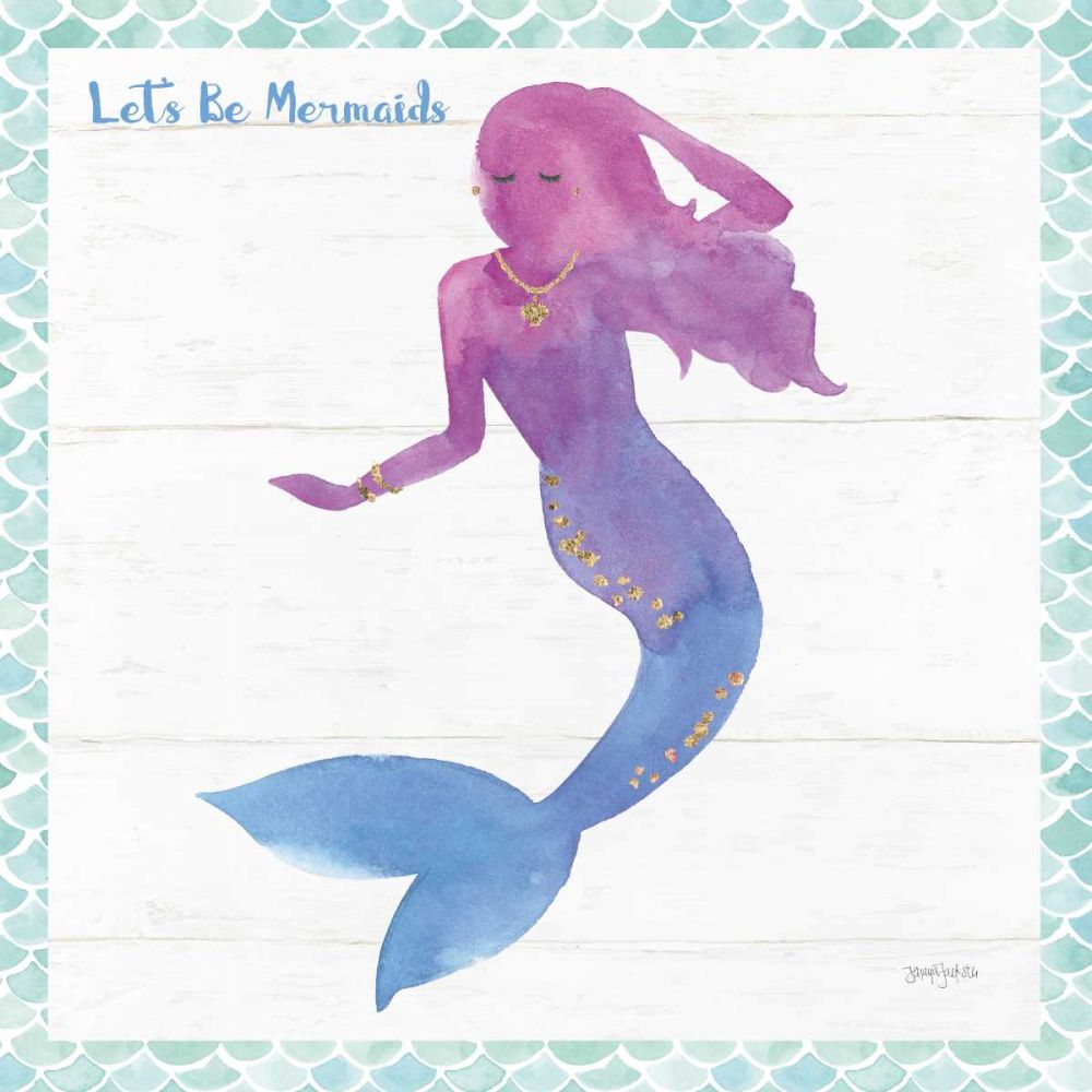 Mermaid Friends III Lets Be art print by Jenaya Jackson for $57.95 CAD