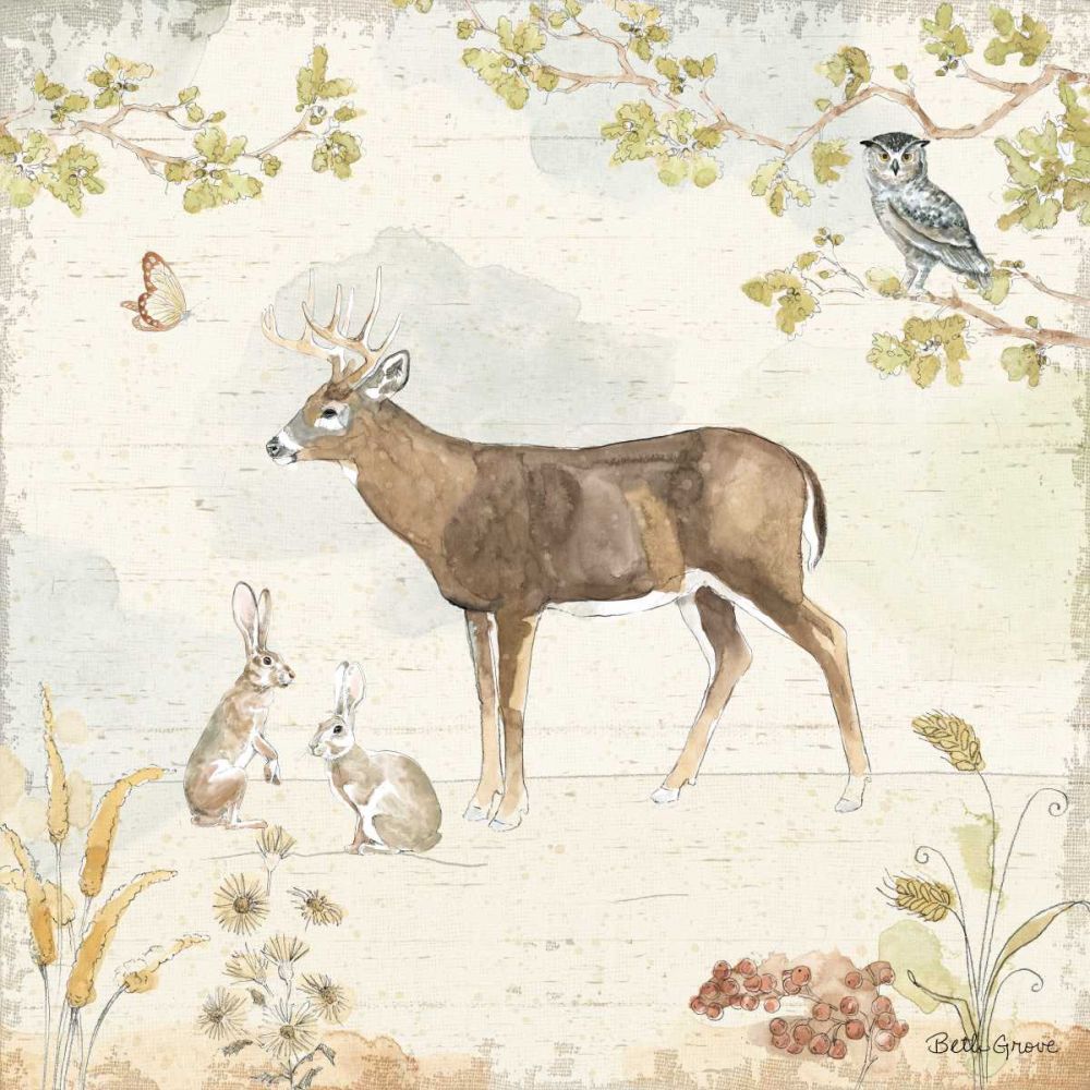 Woodland Wreath III art print by Beth Grove for $57.95 CAD