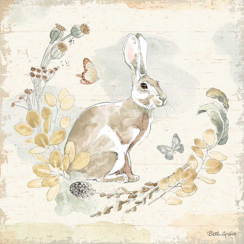 Woodland Wreath X art print by Beth Grove for $57.95 CAD