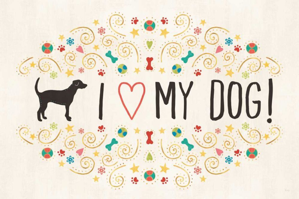 Otomi Dogs I art print by Veronique Charron for $57.95 CAD