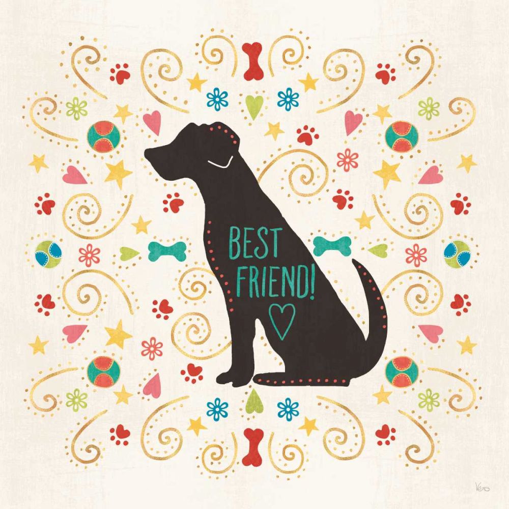 Otomi Dogs III art print by Veronique Charron for $57.95 CAD