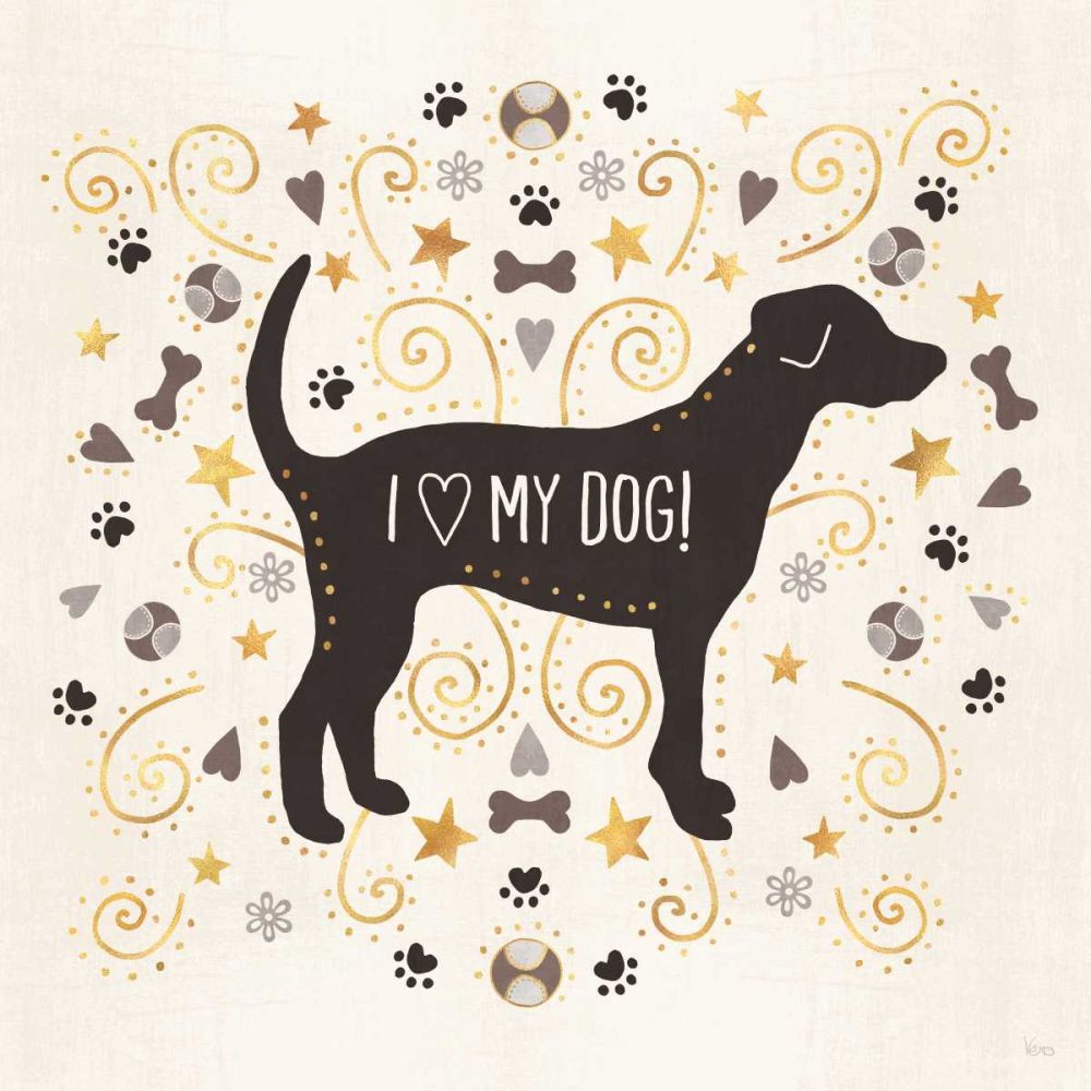 Otomi Dogs II Neutral art print by Veronique Charron for $57.95 CAD