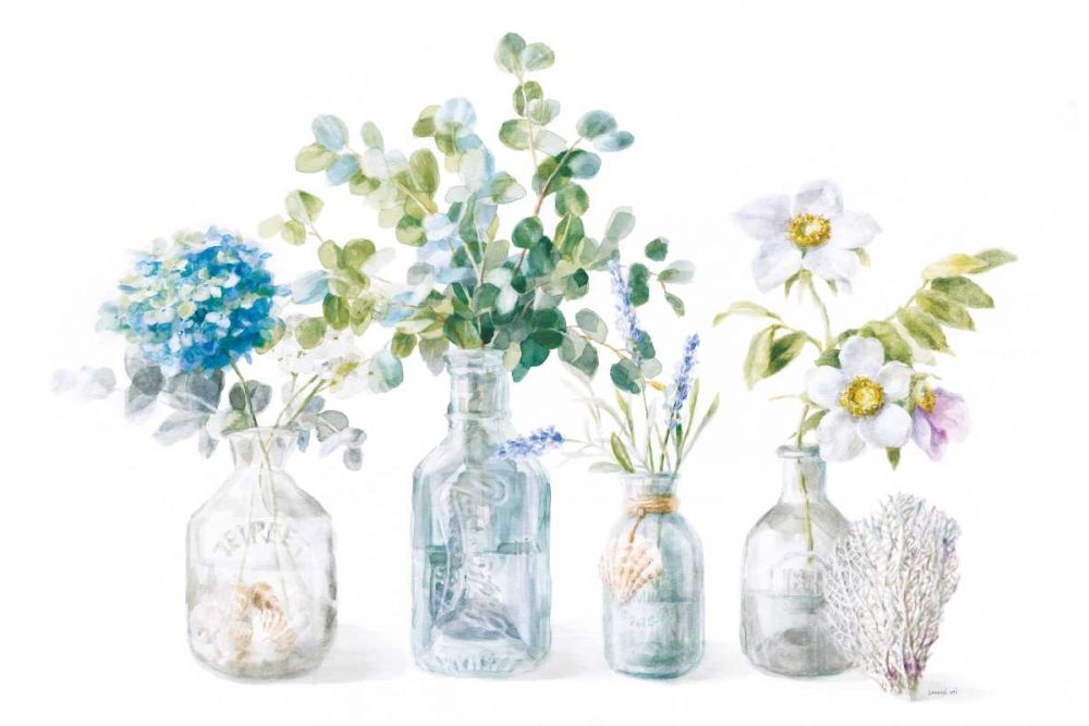 Beach Flowers I art print by Danhui Nai for $57.95 CAD