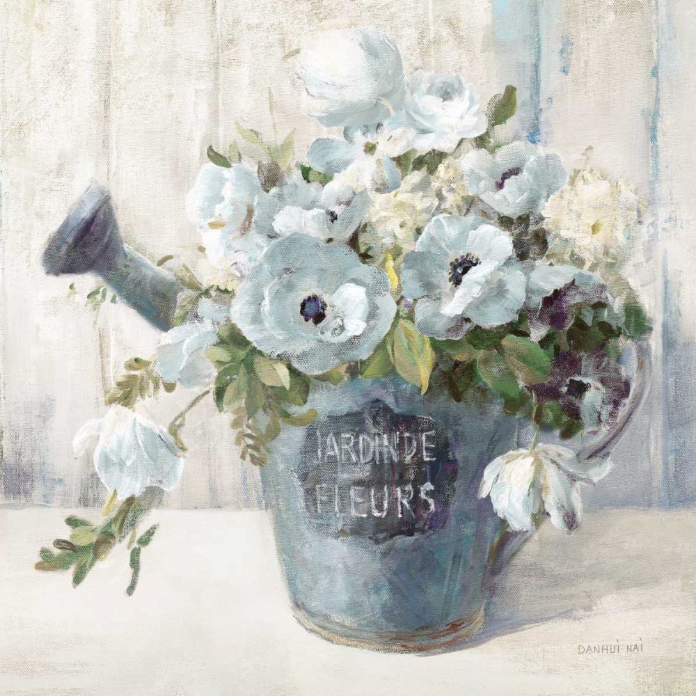 Garden Blooms II Blue Crop art print by Danhui Nai for $57.95 CAD
