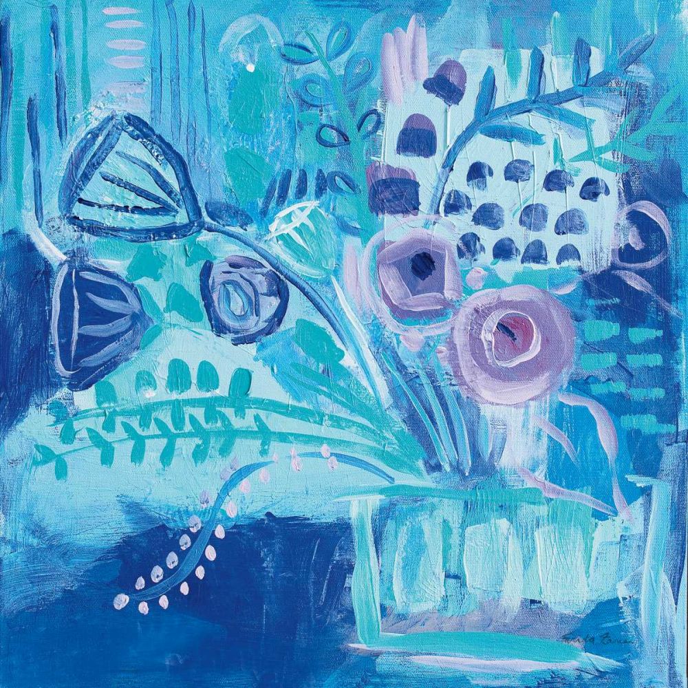 Burst of Blue art print by Farida Zaman for $57.95 CAD