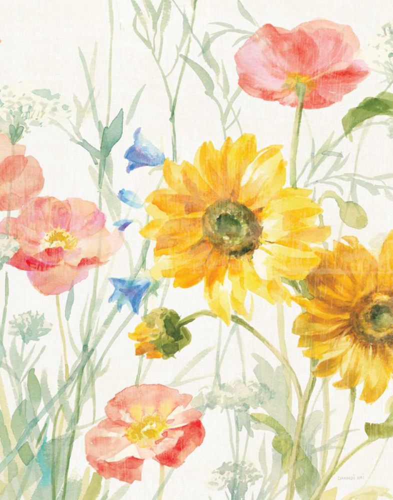 Floursack Florals I No Words Crop art print by Danhui Nai for $57.95 CAD