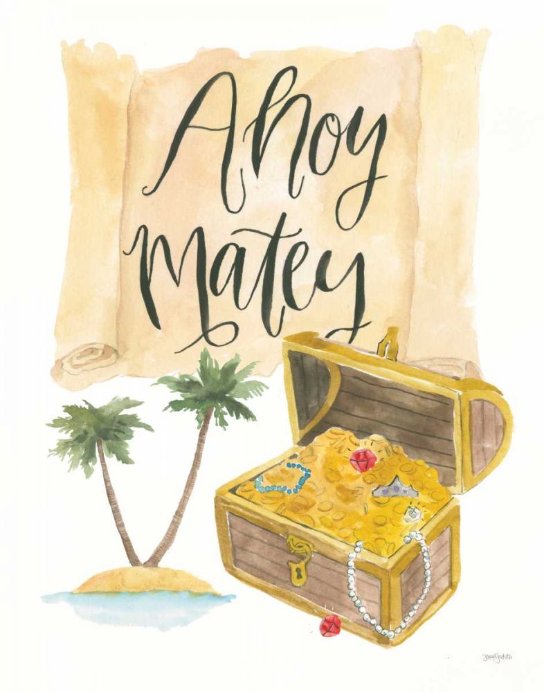 Pirates I on White art print by Jenaya Jackson for $57.95 CAD