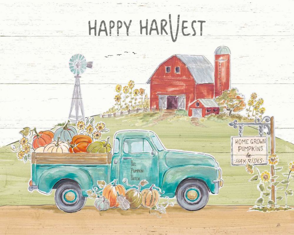 Fall Market I Pumpkin Patch art print by Daphne Brissonnet for $57.95 CAD