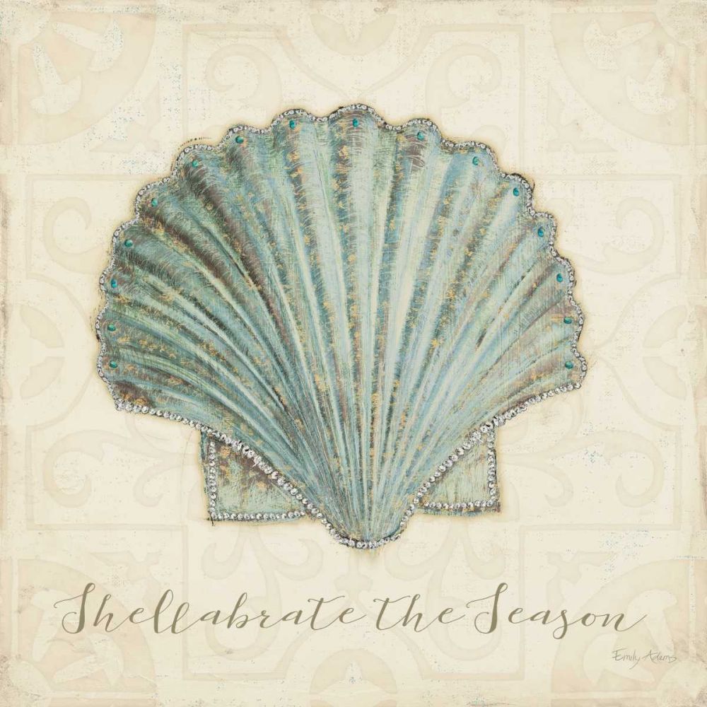 Beach Treasures I Christmas art print by Emily Adams for $57.95 CAD