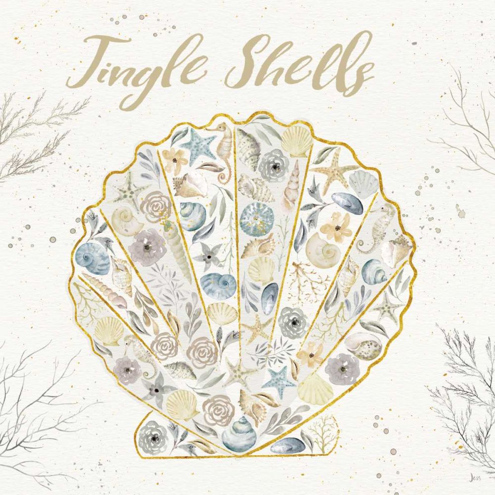 Seaside Blossoms I Blue Jingle art print by Jess Aiken for $57.95 CAD
