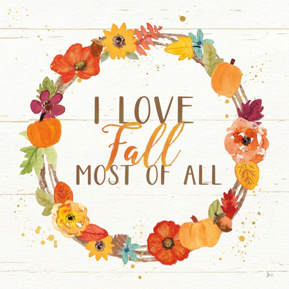 Harvest Wishes I on Wood art print by Jess Aiken for $57.95 CAD