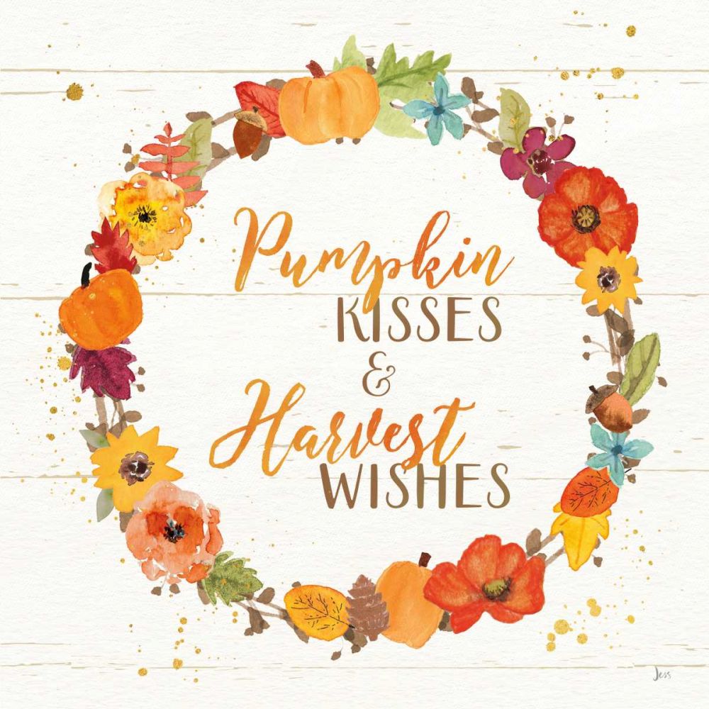 Harvest Wishes II on Wood art print by Jess Aiken for $57.95 CAD