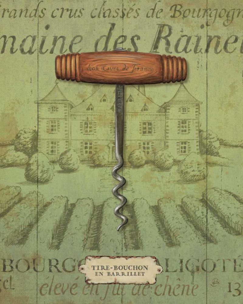 Antique Corkscrew I Green art print by Daphne Brissonnet for $57.95 CAD