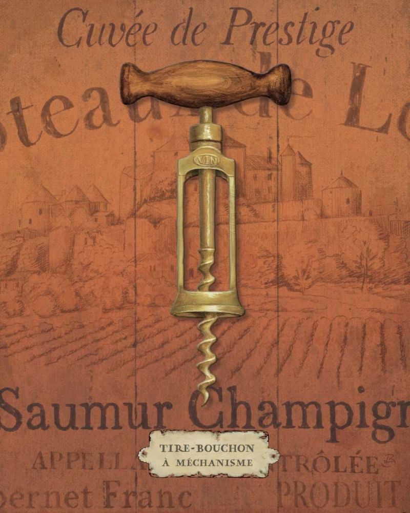 Antique Corkscrew II Red art print by Daphne Brissonnet for $57.95 CAD